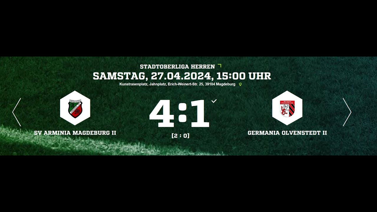 SV Arminia 53 Magdeburg II : Germania Olvenstedt II