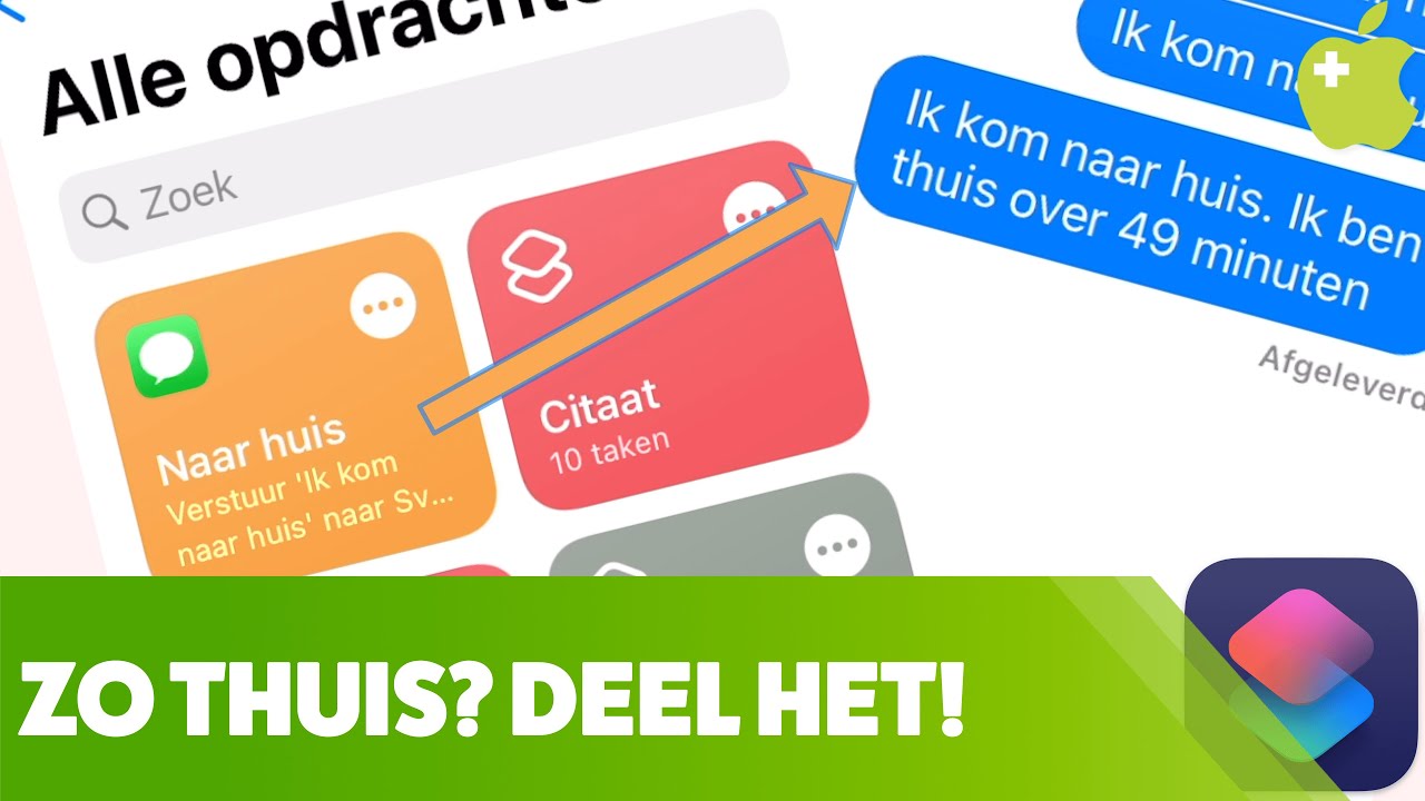 Opdrachten: supersnel je aankomsttijd delen vanaf de iPhone!
