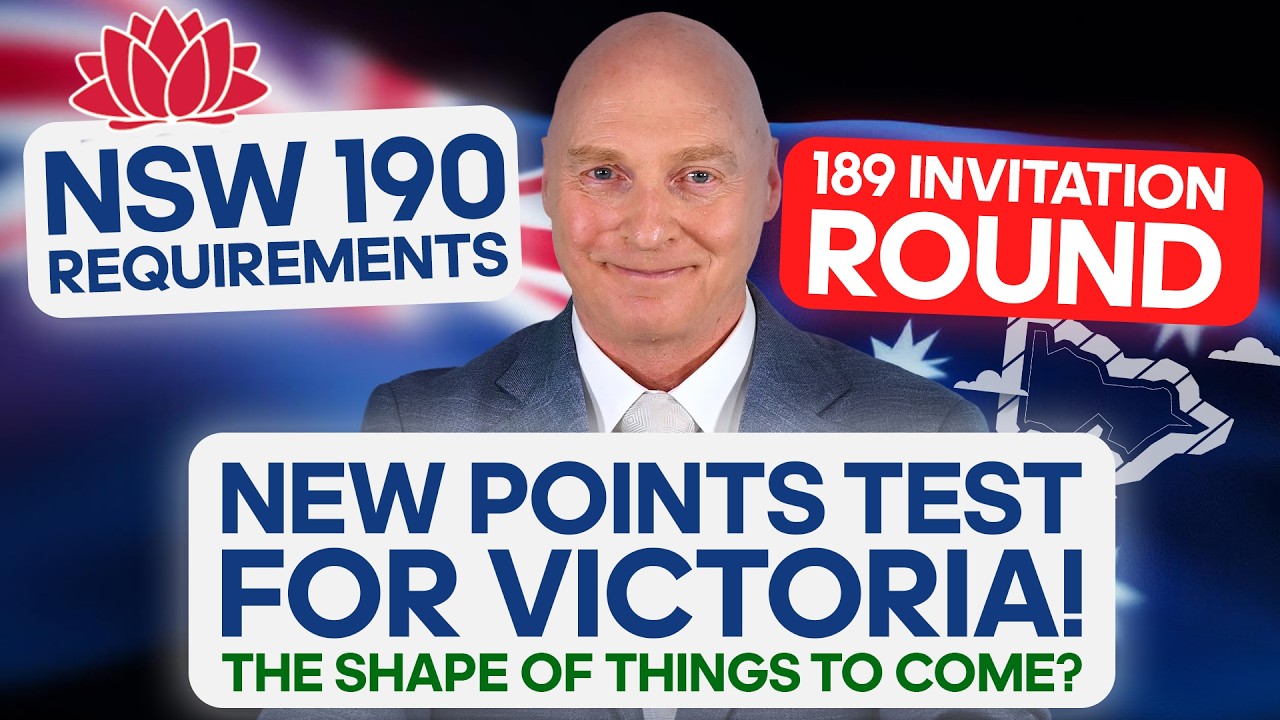 Australian Immigration News 17.10.26. New Victorian Points Test, is it the shape of things to come?