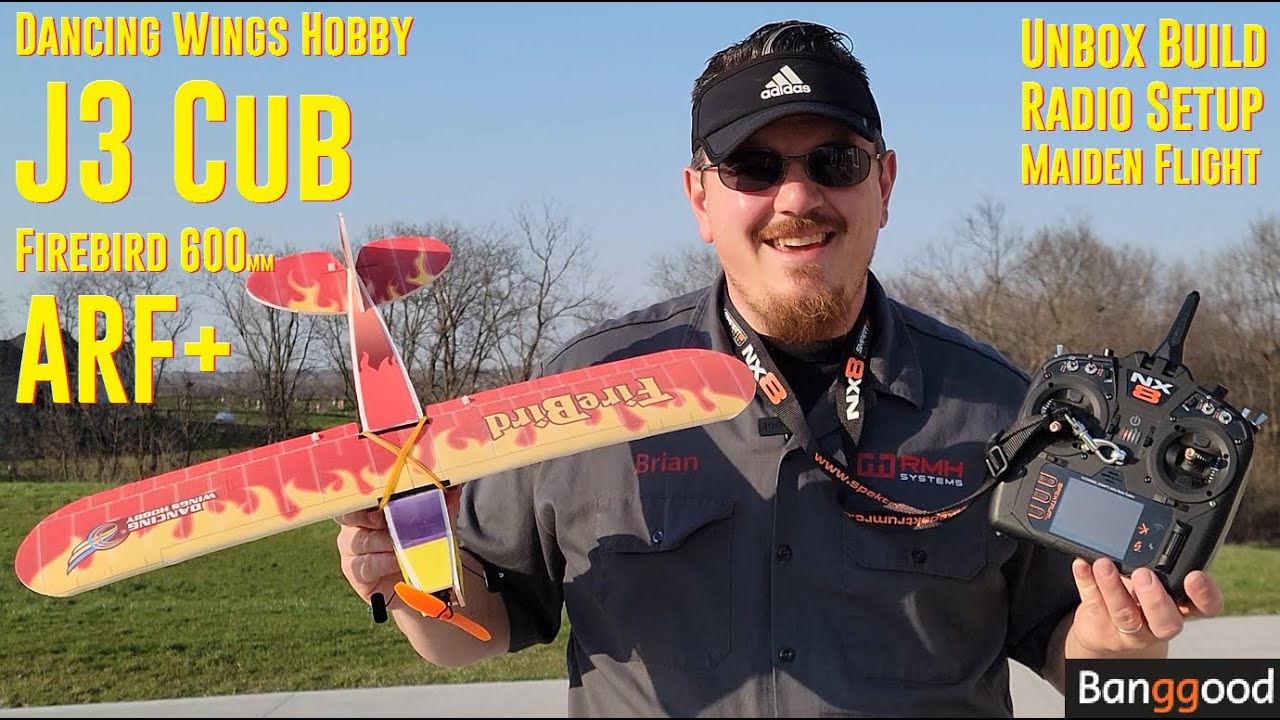 Dancing Wings - J3 Cub Firebird - 600mm