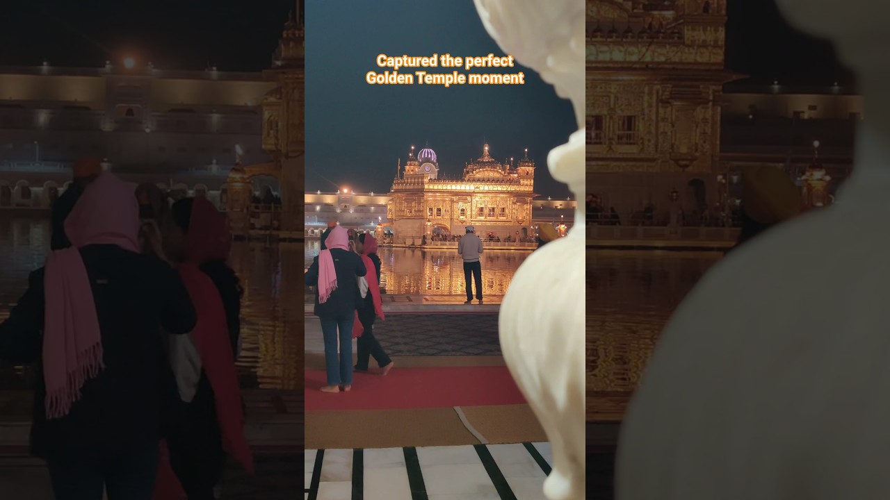 Captured the perfect Golden Temple moment