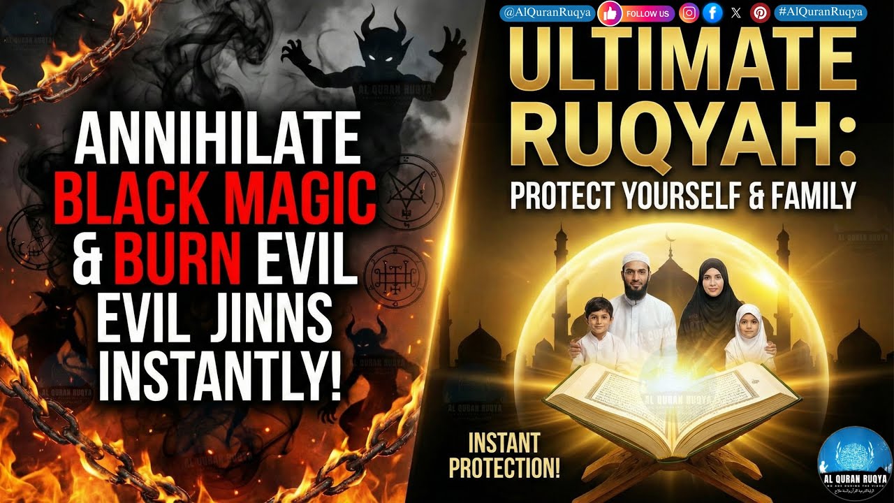 Ultimate Ruqyah to Annihilate Black Magic and Burn Evil Jinns Instantly! Protect Yourself & Family