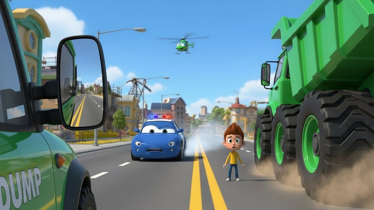 Stay Safe Around Big Trucks! | Robocar POLI Best Traffic Safety Series 🚚 |  Cartoons| The Magic Bus