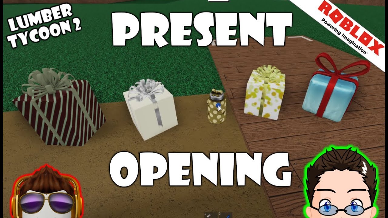 Roblox - Lumber Tycoon 2 - PRESENTS OPENED! And Rusty Axe Testing :D