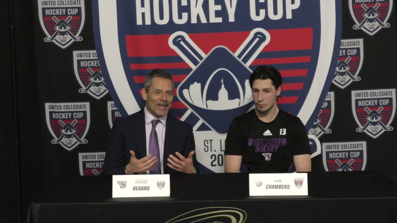 Stonehill Men's Ice Hockey Postgame Interview vs Alaska Anchorage 3-5-26