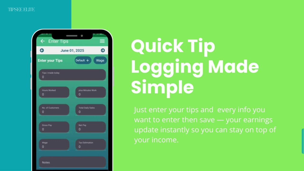 TipSee Elite &ndash; The Ad-Free Tip Tracker for Beginners