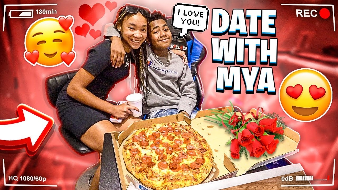 BAM AND MYA FINALLY WENT ON A DATE! (HE KISSED HER)