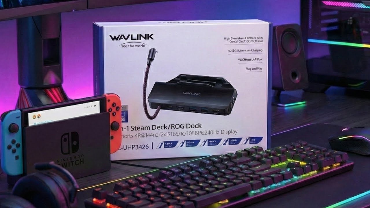 A MELHOR DOCK COMPATÍVEL com NINTENDO SWITCH OLED (V1, V2, OLED) 