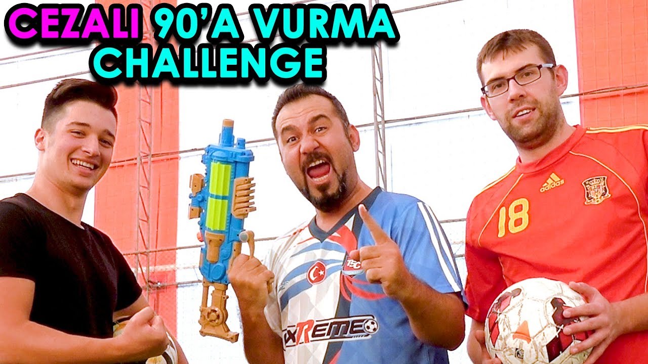 SU SİLAHI CEZALI 90'A VURMA CHALLENGE! | GÖZÜ KAPALI VURDUM!