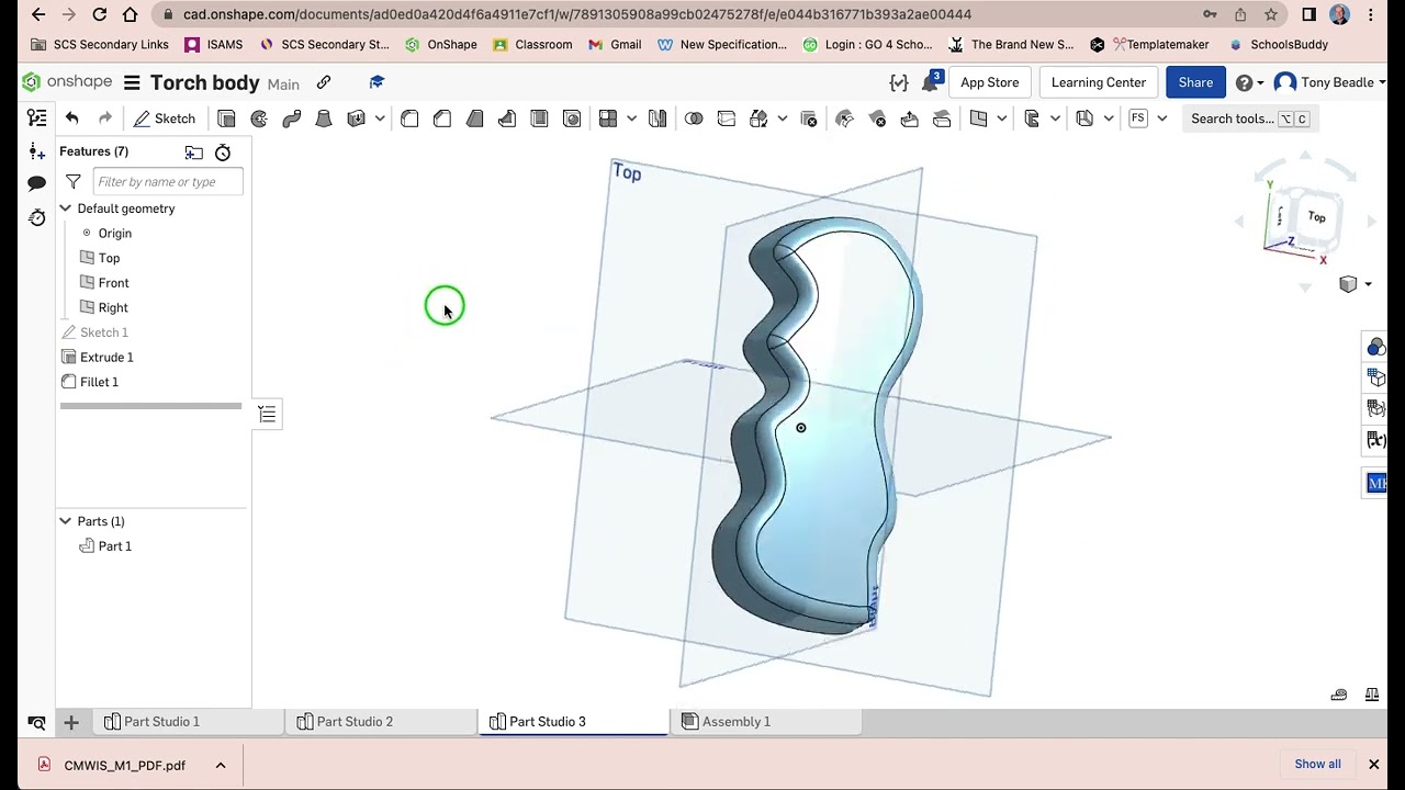 Torch body in Onshape2