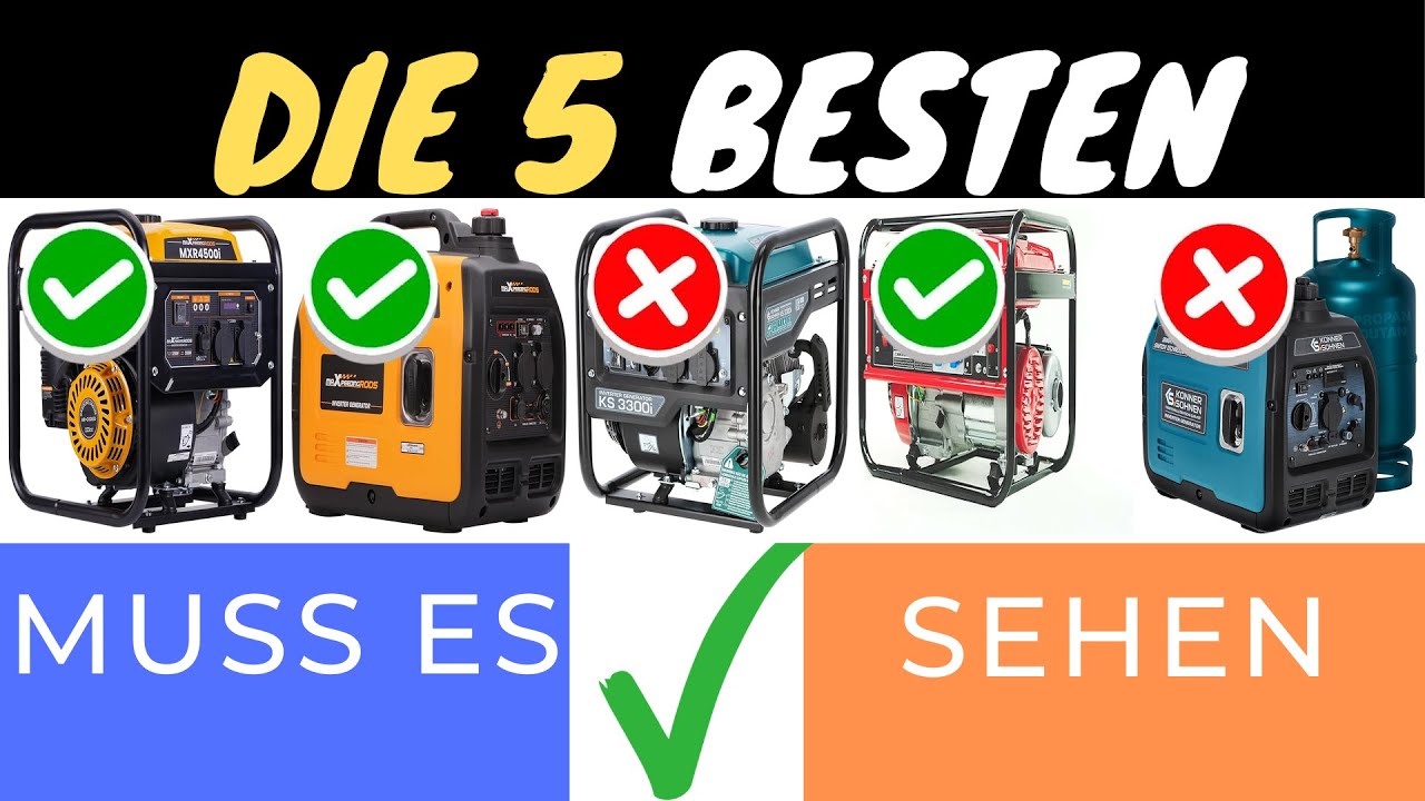DIE BESTEN INVERTER-STROMERZEUGER 2025! ⚡️🔋 Finde den perfekten Generator f&uuml;r dein Abenteuer!
