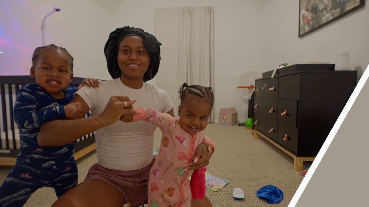 Braiding the kid's hair ✨ Come vibe with us!