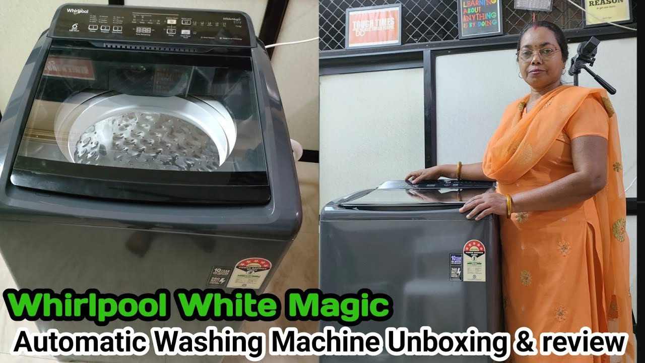 Whirlpool 7.5kg White Magic Elite Automatic Washing Machine Installation and Review by Sushma 
