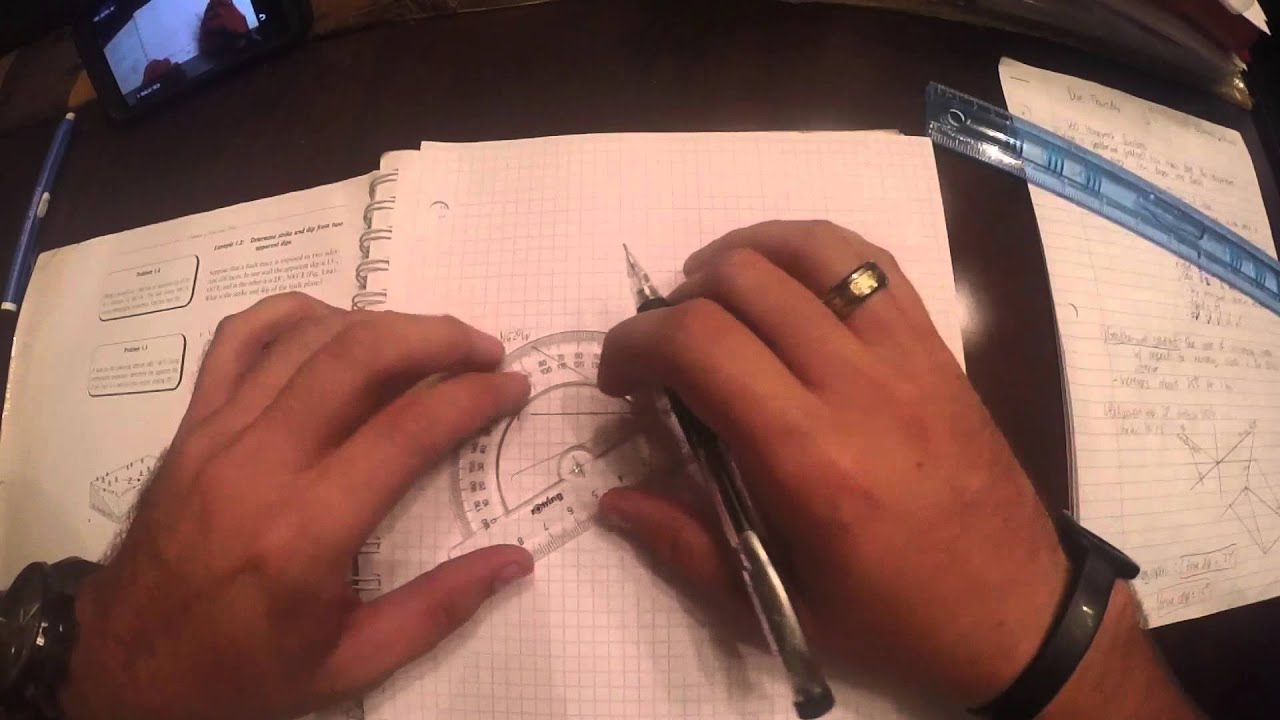 Find True Dip using Orthographic Projection