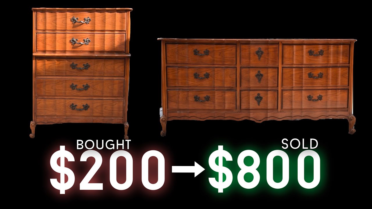 Facebook marketplace furniture flip // flipping furniture for profit // furniture makeover