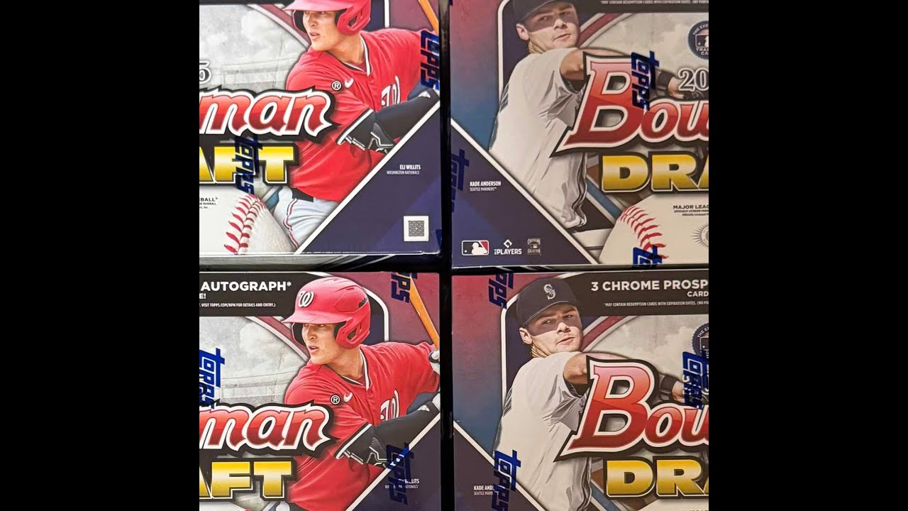 抽到狀元啦 哇哈哈哈 好卡降臨-第七團 2025 MLB Bowman Draft hobby*4