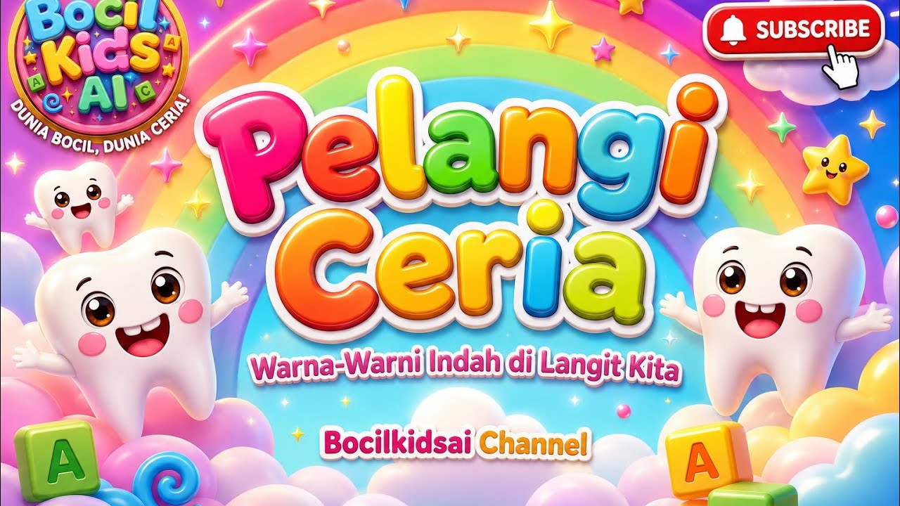 Pelangi Ceria✨ Warna-Warni Indah di Langit Kita🌈 #LaguAnakIndonesia #PelangiCeria