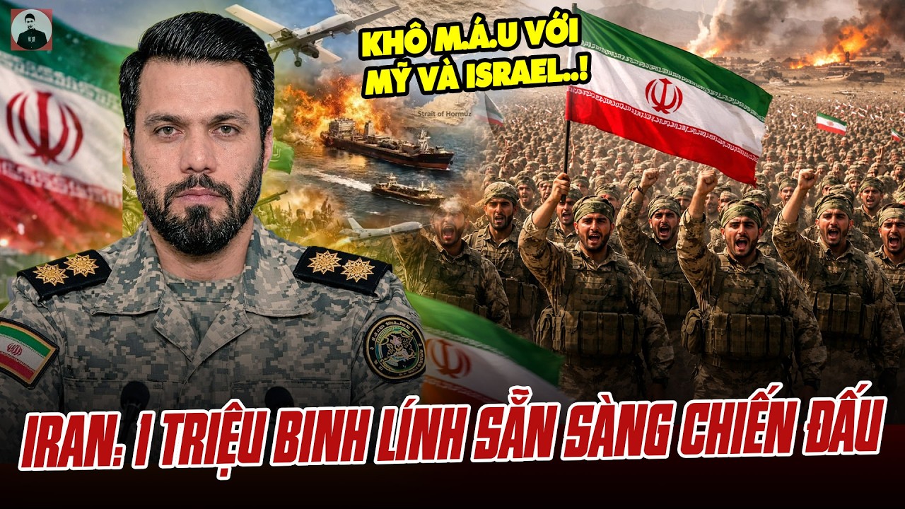 QU&Aacute; KINH KHỦNG: IRAN CHO BIẾT SẼ C&Oacute; 1 TRIỆU BINH L&Iacute;NH SẴN S&Agrave;NG CHƠI KH&Ocirc; M&Aacute;U VỚI MỸ V&Agrave; ISRAEL