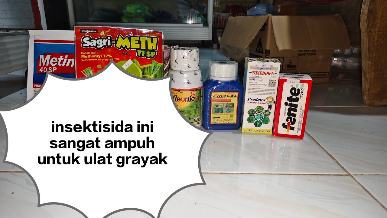 Insektisida ini sangat ampuh untuk mengatasi Serangan hama ulat grayak yang semakin parah