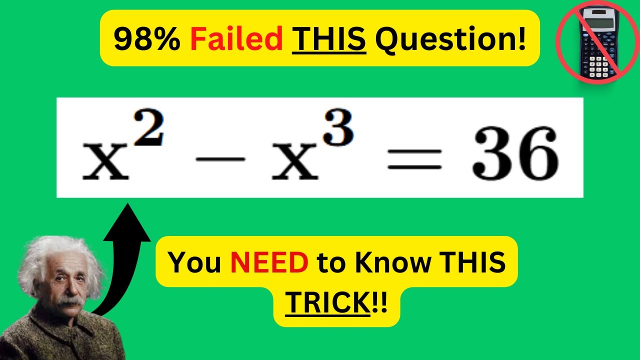 Math Olympiad PROBLEM That ONLY 2% of Students Can Solve!