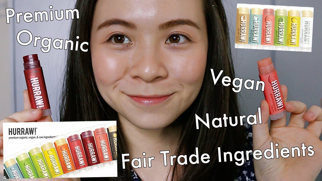 HURRAW! Best Natural & Organic Lipbalm - Clear & Tinted \\ JQLeeJQ