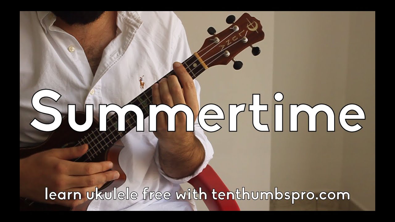 Summertime - George Gershwin, Doc Watson - How to play Ukulele Jazz/Blues Tutorial