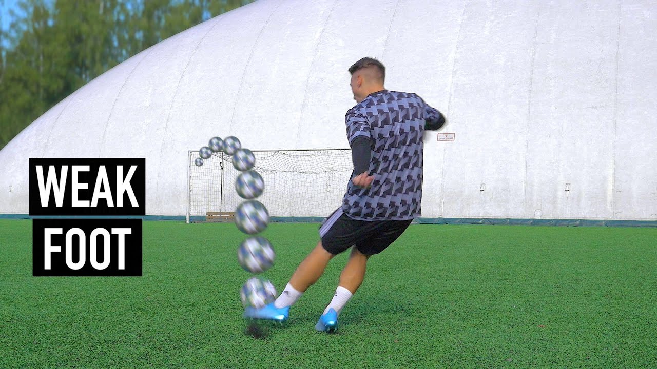 I Trained My Weak Foot for a Month | Football Shooting Training