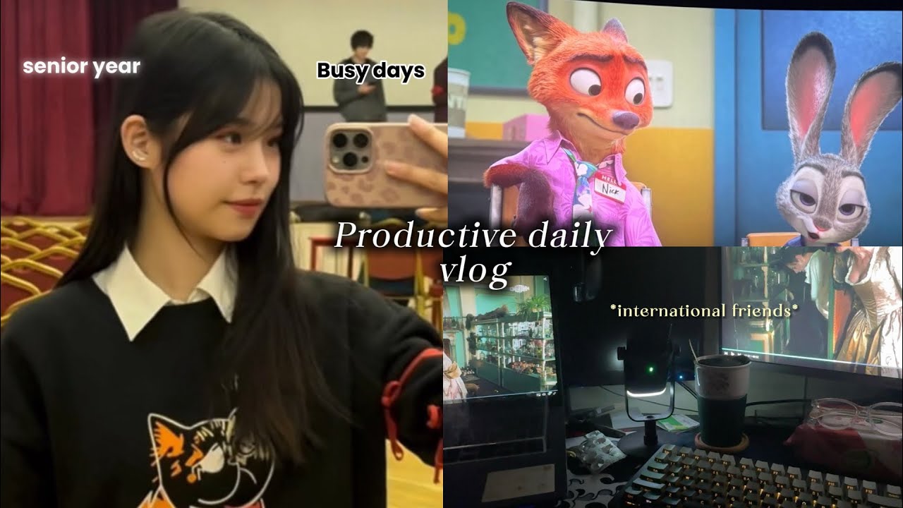 PRODUCTIVE DAILY VLOG 🐧: studying abroad in Russia busy school days, new year, international friend