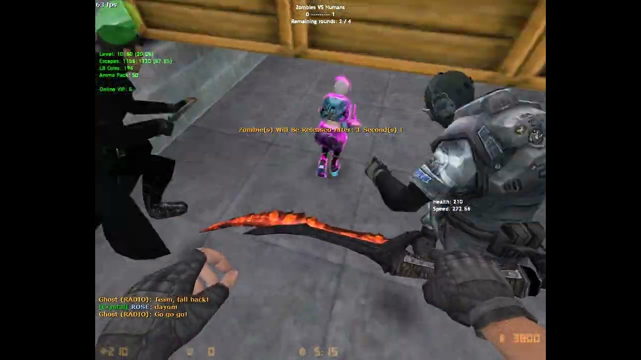 Counter Strike 1.6 Zombie Escape on Lasting Beasts