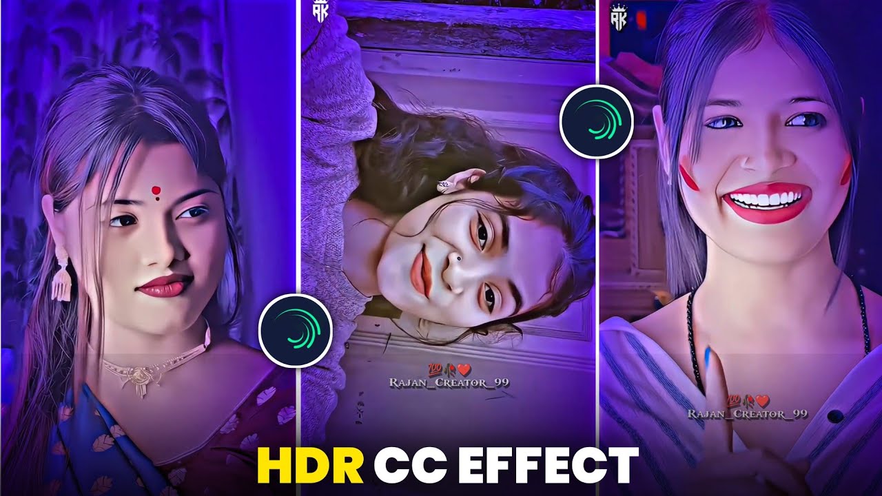 New Trending Alight Motion HDR Blue Effect Video Editing | Hdr Cc Effect Video Editing Alight Motion