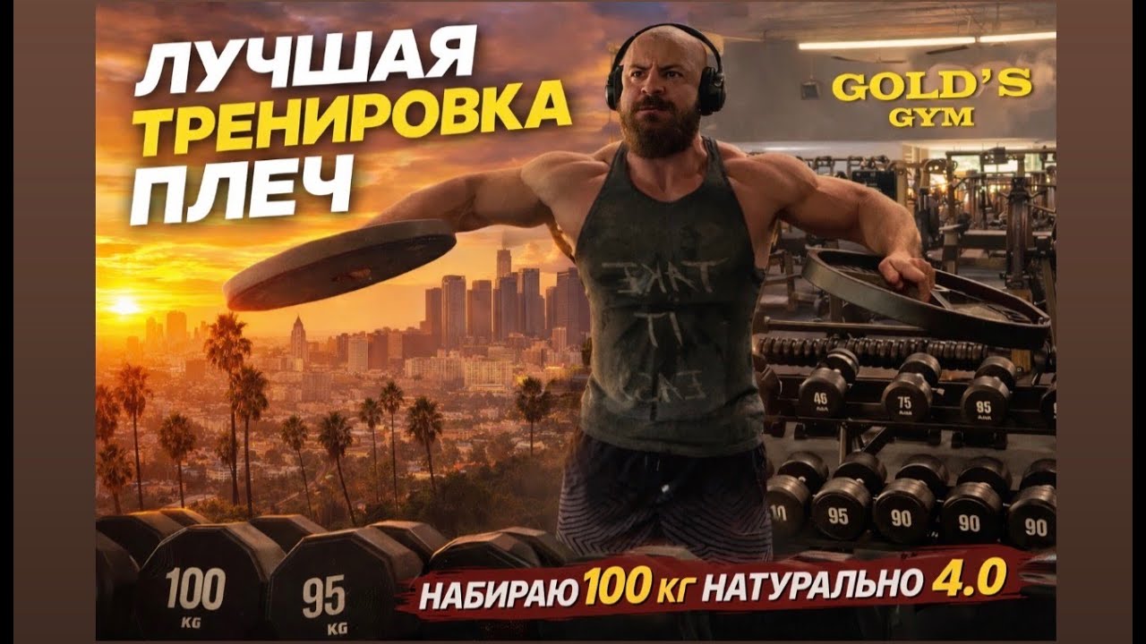 АДские ПЛЕЧИ в НАТУРАХУ 😈😈😈! Набираю 100 кг натурально 4.0
