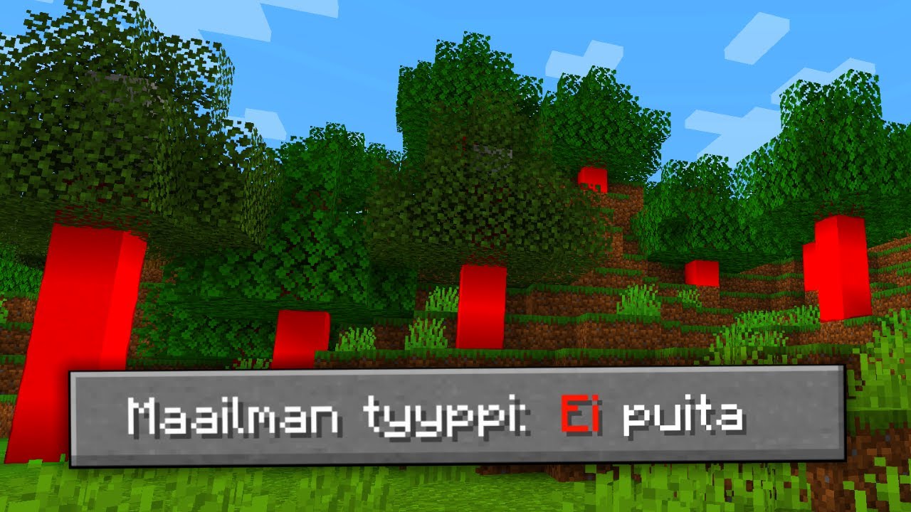 Minecraft, mutta puita EI OLE ollenkaan!
