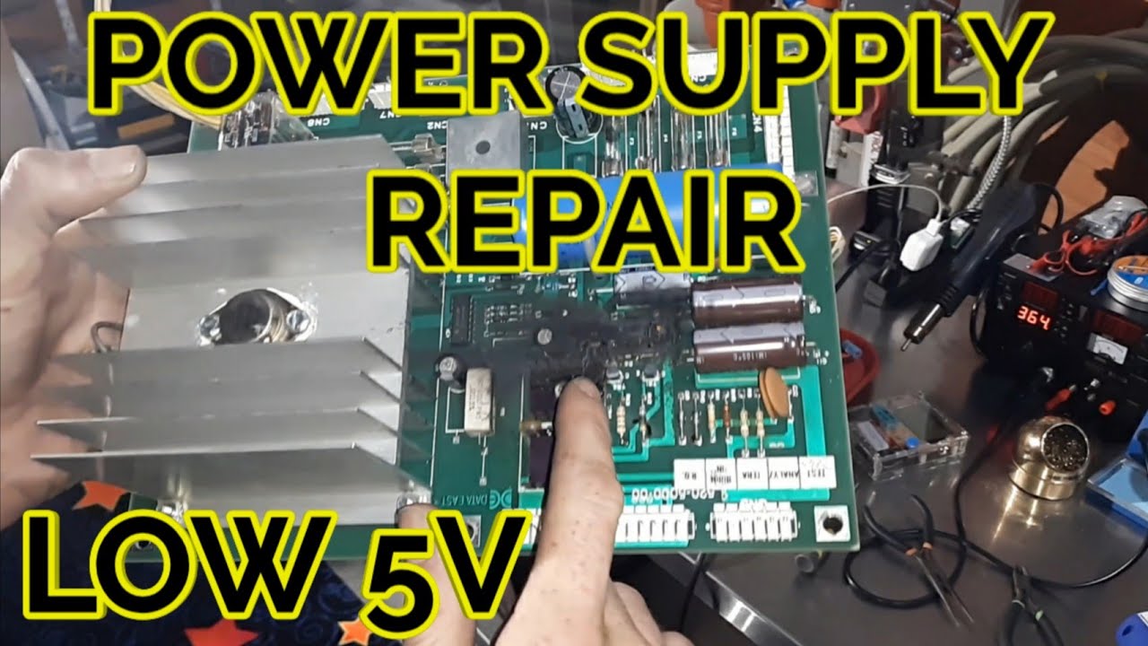 Data East Pinball Power Supply Repair:  Low 5v (The Simpsons)