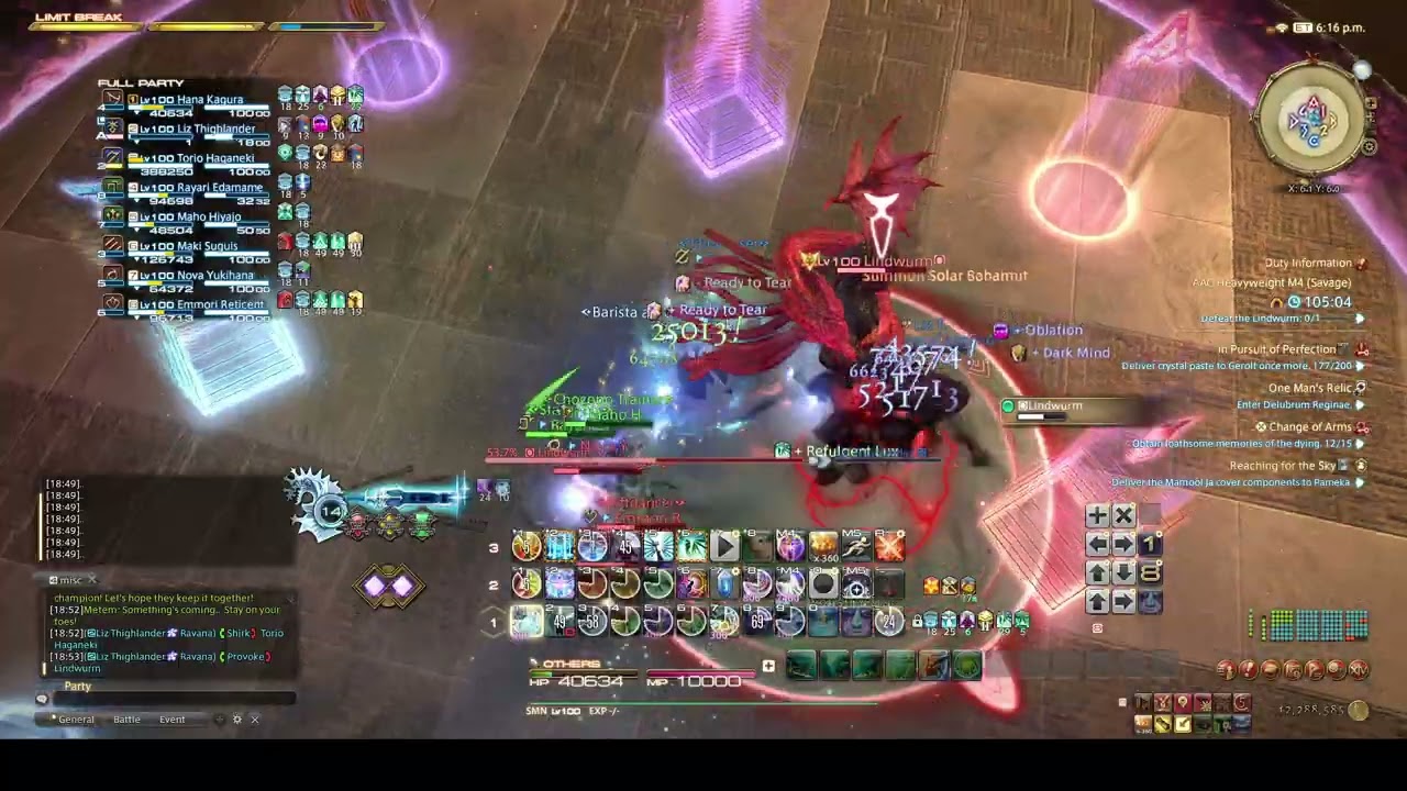 FFXIV M12S P2 SMN POV OCE strats