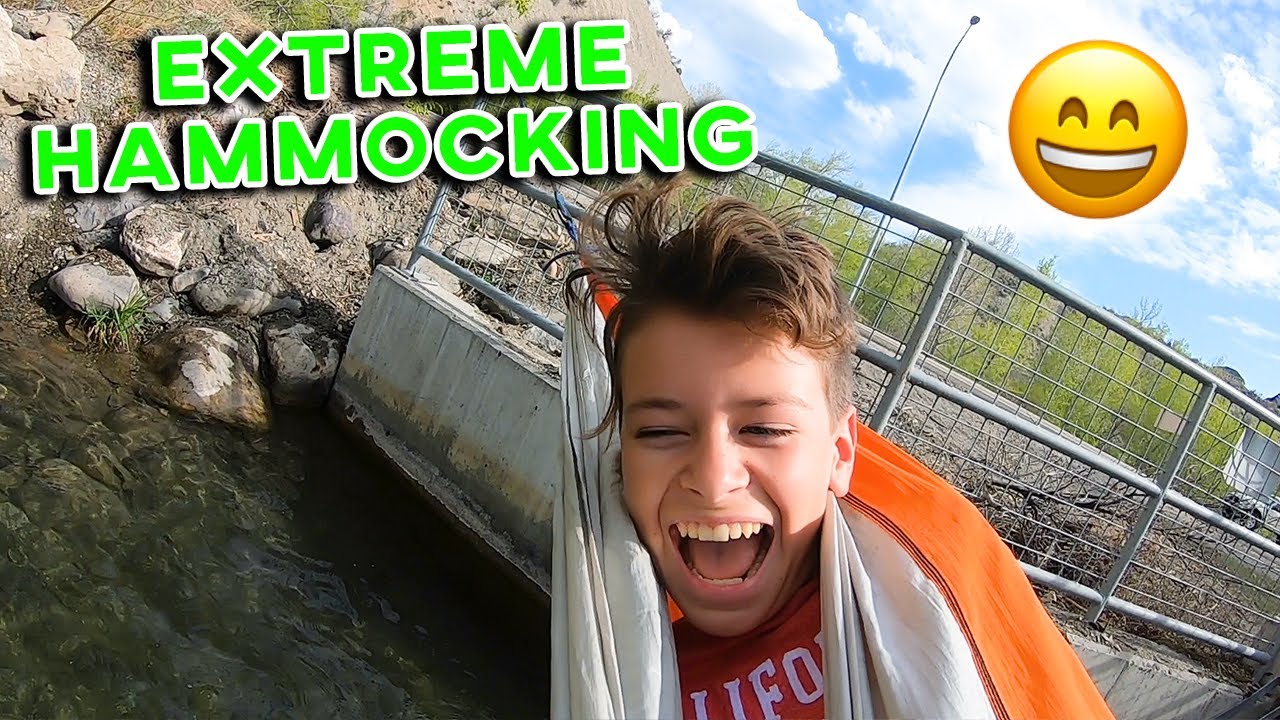 EXTREME HAMMOCKING | HANGING HAMMOCKS IN CRAZY PLACES | HAMMOCK TRICKS