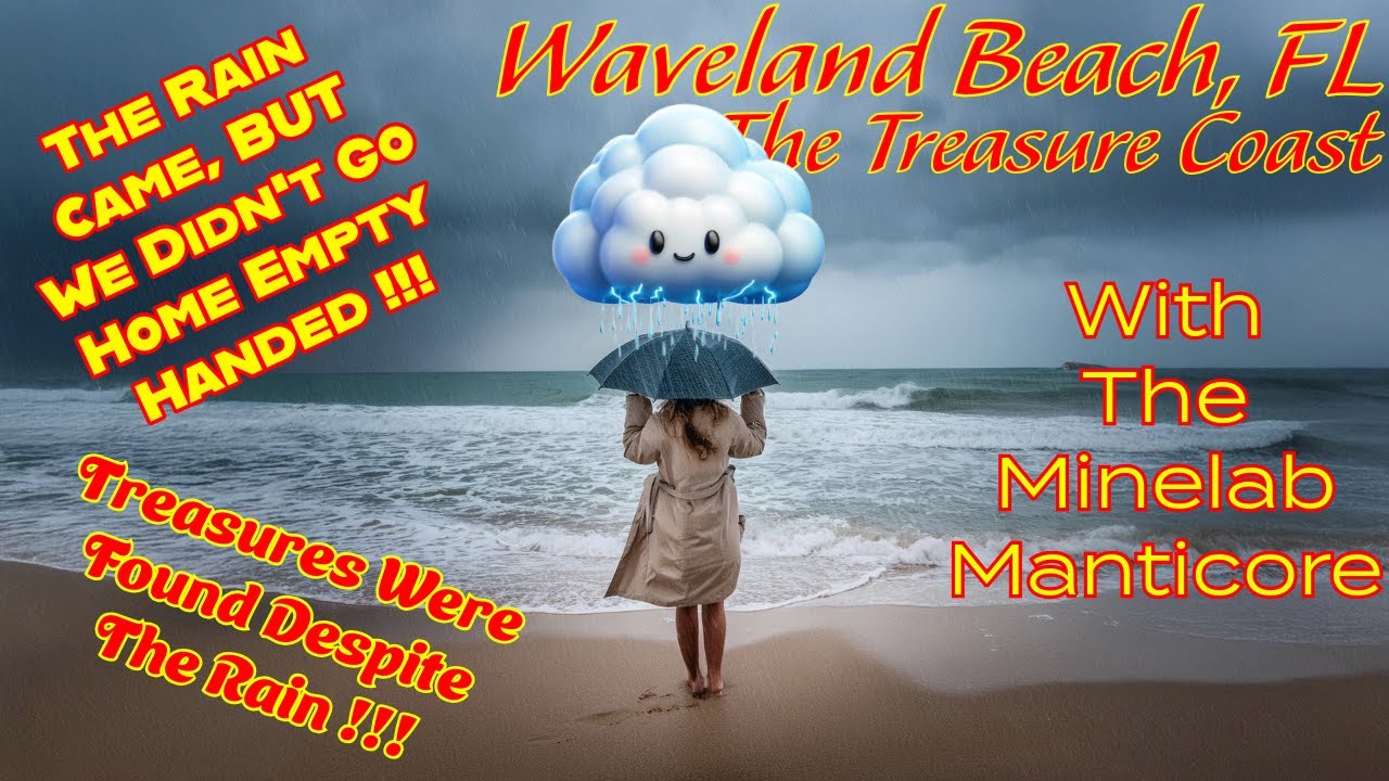 The Rain Tried to Stop Me… But I Still Found Buried Treasure At Waveland Beach Metal Detecting