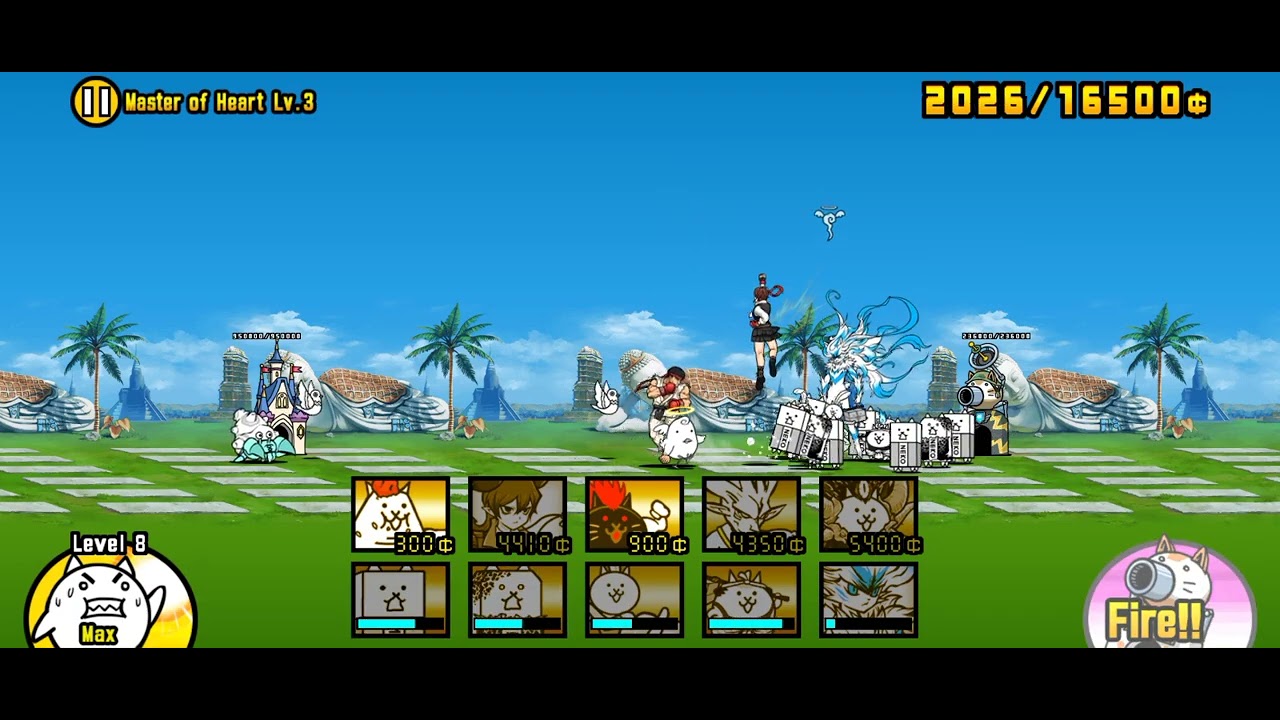 Street Fighter - VERY HARD -. Master of Heart Lv. 3. Combo & Uber carried. #tbc #ponos