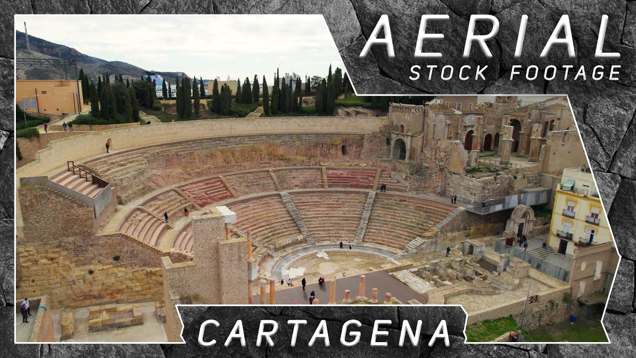 Cartagena ● Spain 🇪🇸 | 4K Aerial Drone Stock Footage
