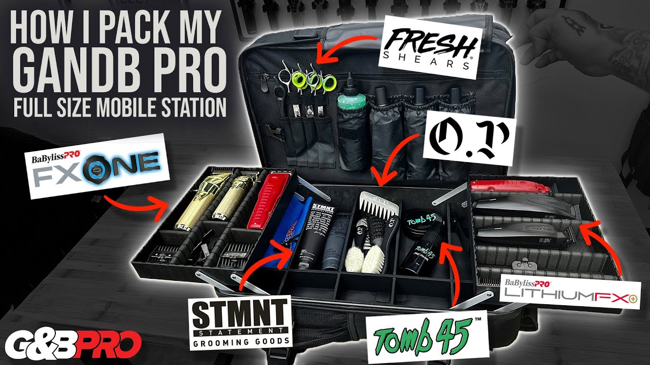 How to Travel as a Barber💈Packing your GandB Pro Full Size