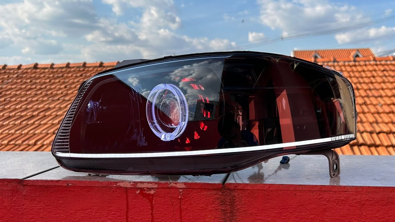 Farol Gol G4 com barra de led slim e projetor catavento