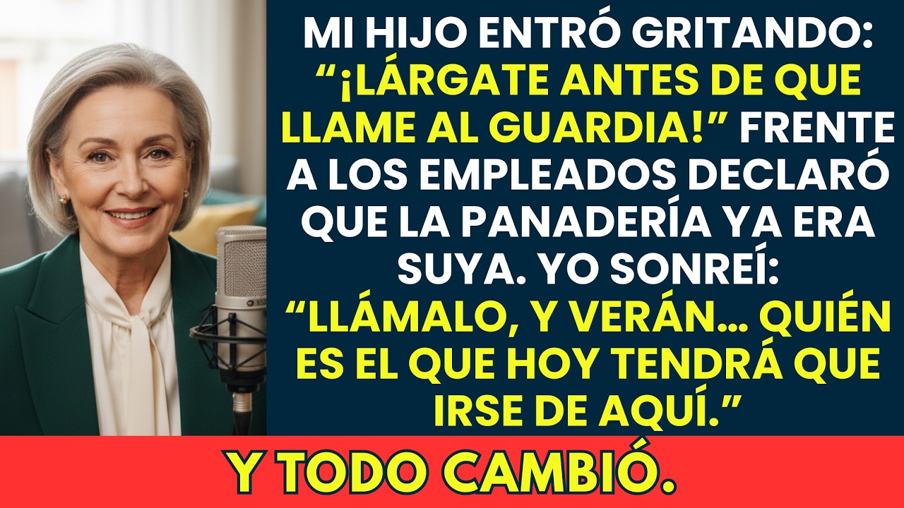 “¡Lárgate antes de que llame al guardia!” — Mi hijo me gritó… No sabía que firmé un documento…