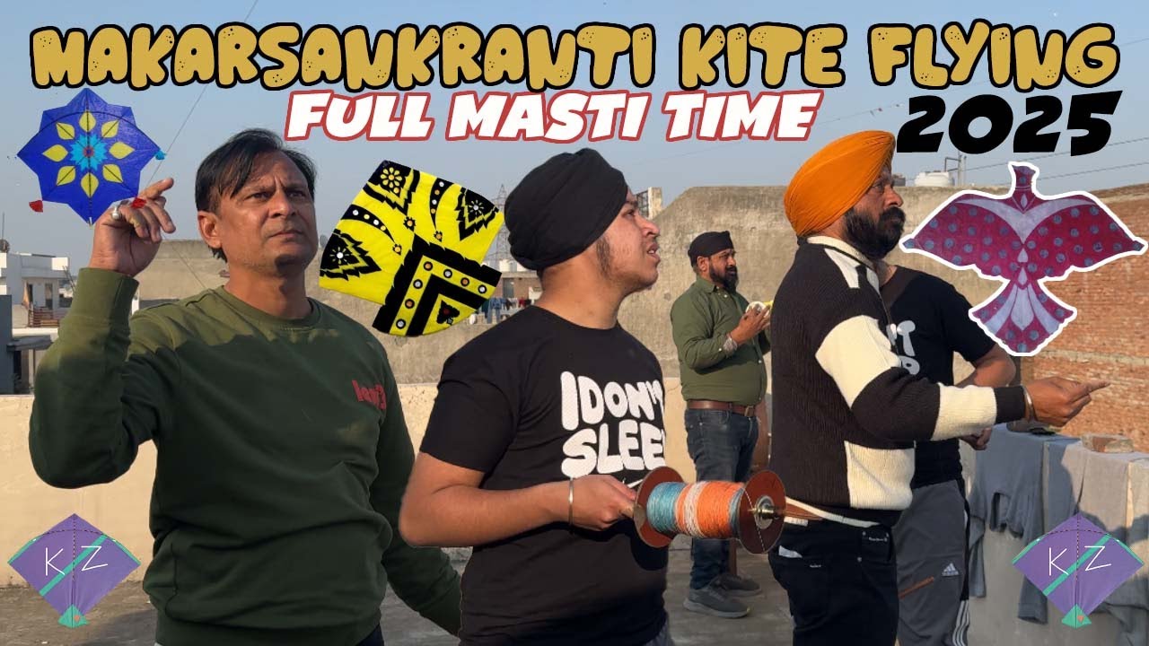 Kites Flying On Makarsankranti 2025 | Ludhiana Kite Flying 2025