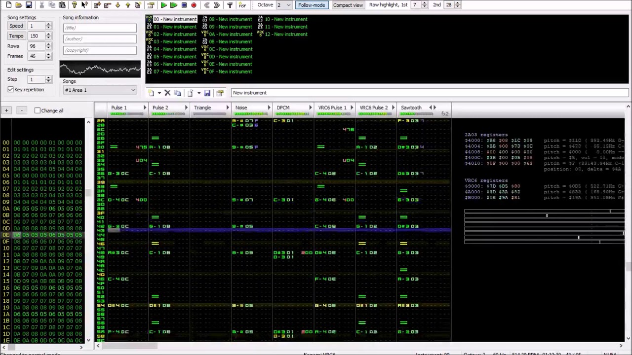 Area 1 - Shatterhand (0CC-FamiTracker VRC6)
