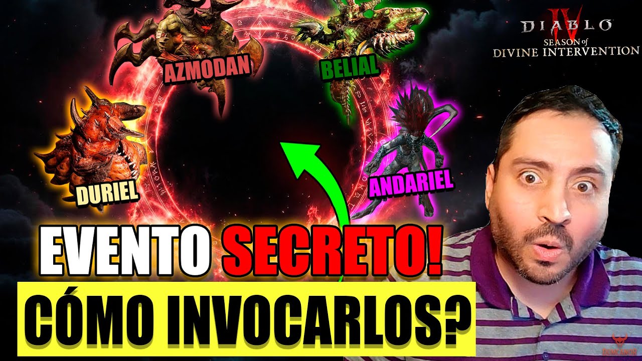 ATENTO⚠️ &iexcl;EVENTO SECRETO! en Diablo IV Temporada 11 &ndash; Invoca a Duriel, Belial, Azmodan y Andariel