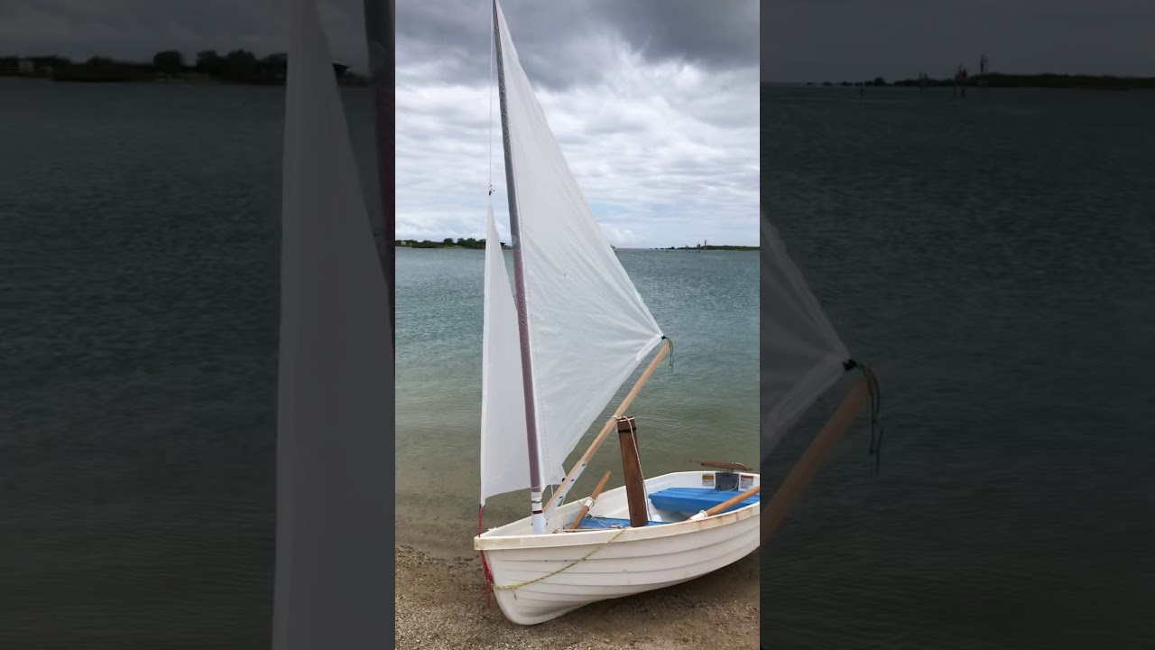 Dinghy diy sail on a Walker bay 8