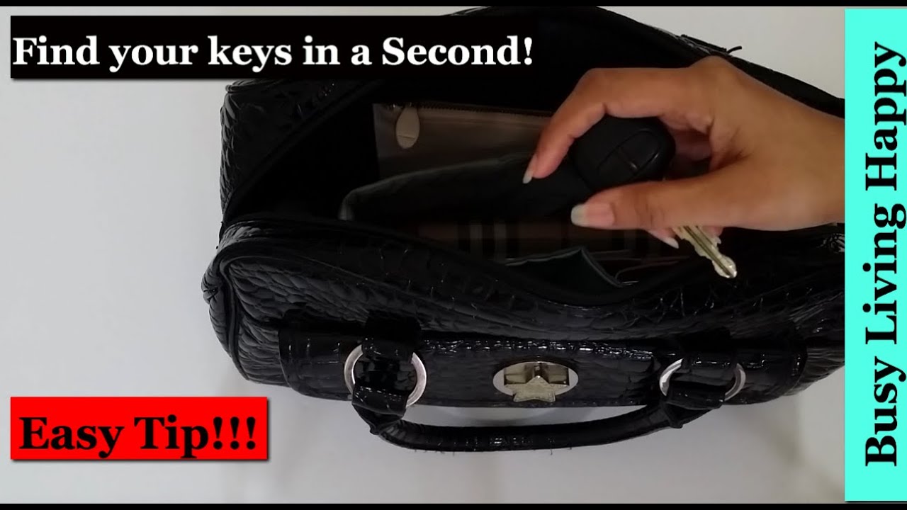 How to find your keys EASILY in your bag!!! | GREAT TIP!