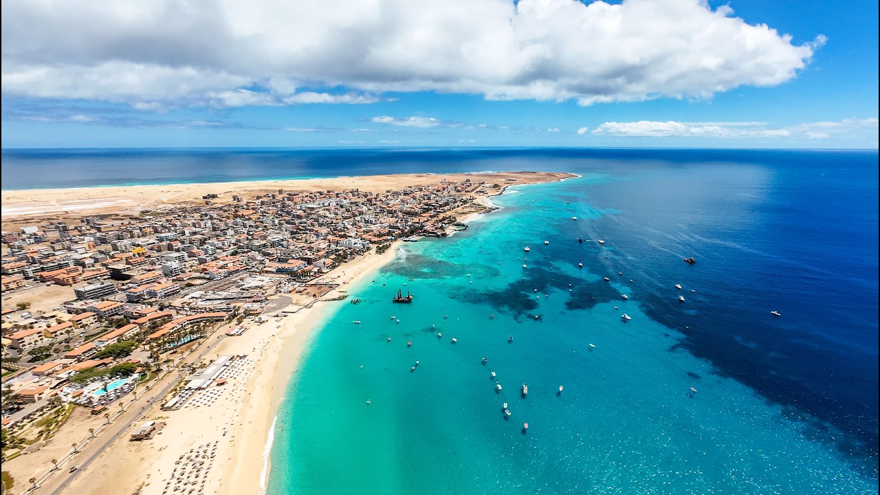 Santa Maria Beach Cape Verde 🇨🇻 | Crystal Clear Water, Boats & Paradise Life on Sal Island