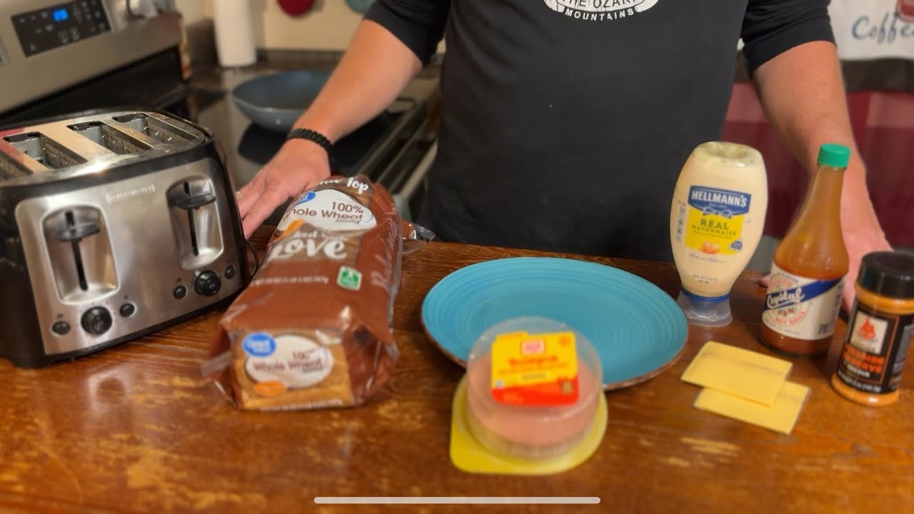 Asmr | Making a Fried Bologna ￼￼Sandwich