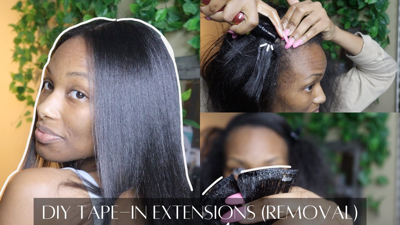 How to remove *DIY* Tape In Extensions At Home