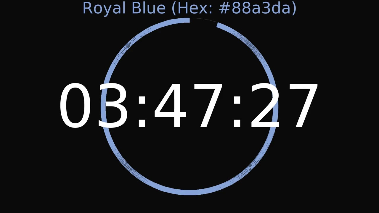 4 Hour Timer | Royal Blue Colour